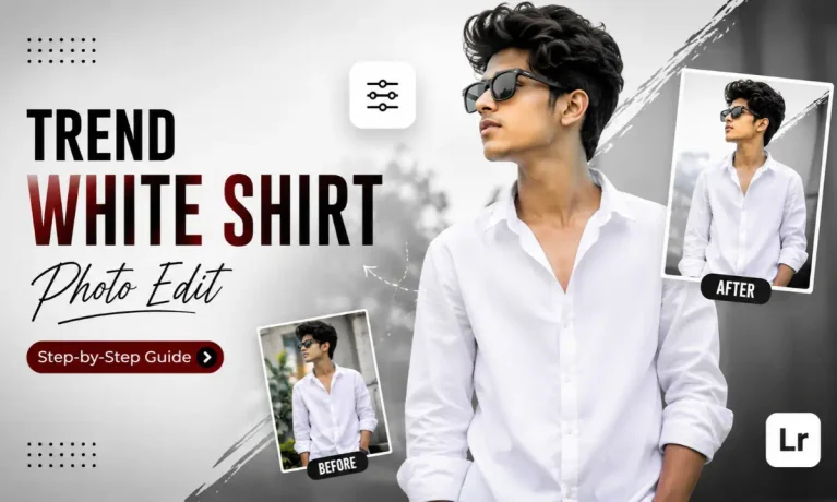 Trend White Shirt Photo Edit