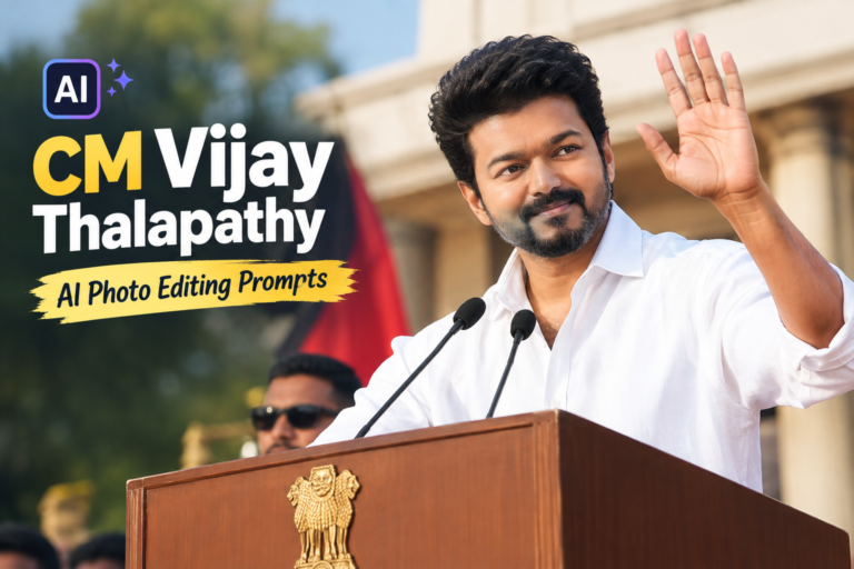 CM Vijay Thalapathy AI Photo Editing Prompts